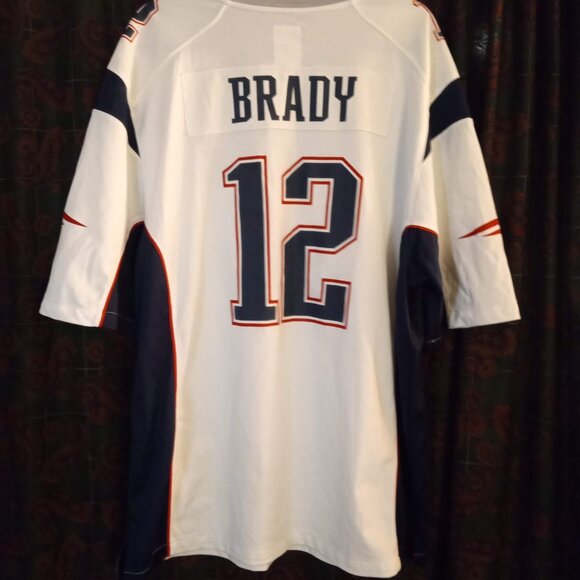 NIKE BRADY NEW ENGLAND PATRIOTS SUPER BOWL LIII 53 WHITE NFL ON FIELD JERSEY XXL - Picture 9 of 11